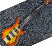Factory custom 5-string electric bass guitar real picture can be customized according to requirements