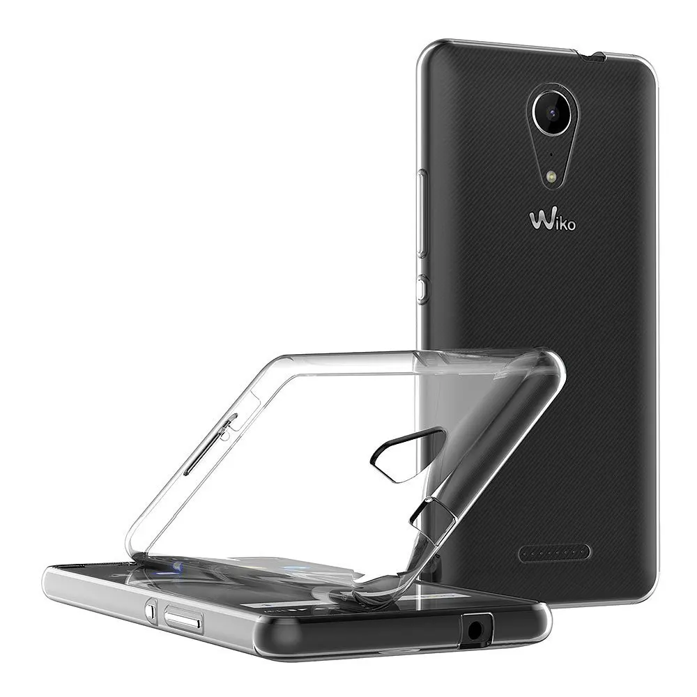 Прозрачный чехол для Wiko Tommy 2 Мягкий ТПУ силиконовый гелевый прозрачный Coque/чехол