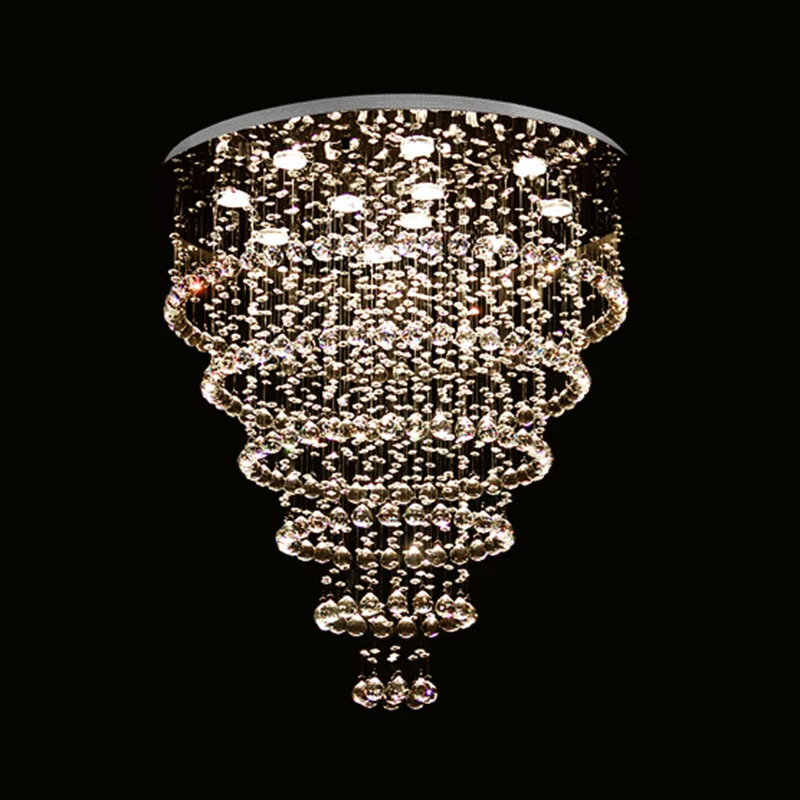 

LED Crystal Ceiling Lights restaurant lamp LED ceiling hanging wire crystal lamp bedroom lamp creative lighting