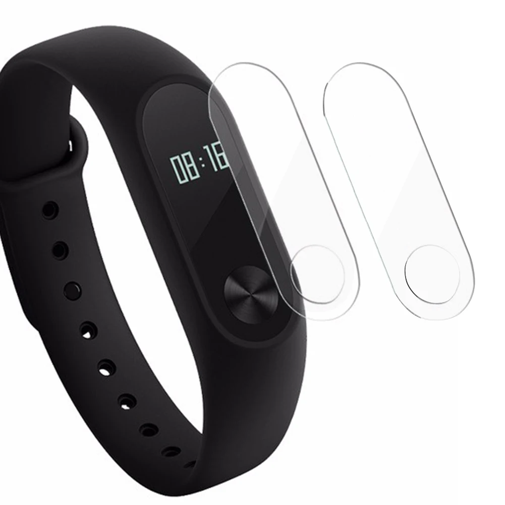 

37x12mm Screen Protector TPU Glass Film for Xiaomi mi 2 Watch Band 2Pcs/set Hot For Xiaomi mi Band 2