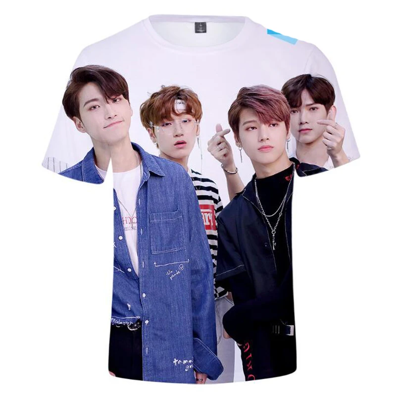 

KPOP ATEEZ Album 3D Print T Shirt Harajuku Cool T-shirt Summer Fashion Short Sleeve Hip Hop Streetwear Oversized TShirt Women