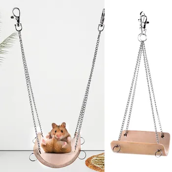 

Simple style Hamster Toys 10 * 7.8cm Comfortable Swing Toys for Hamest Chinchillas Dutch Pigs and other small pets