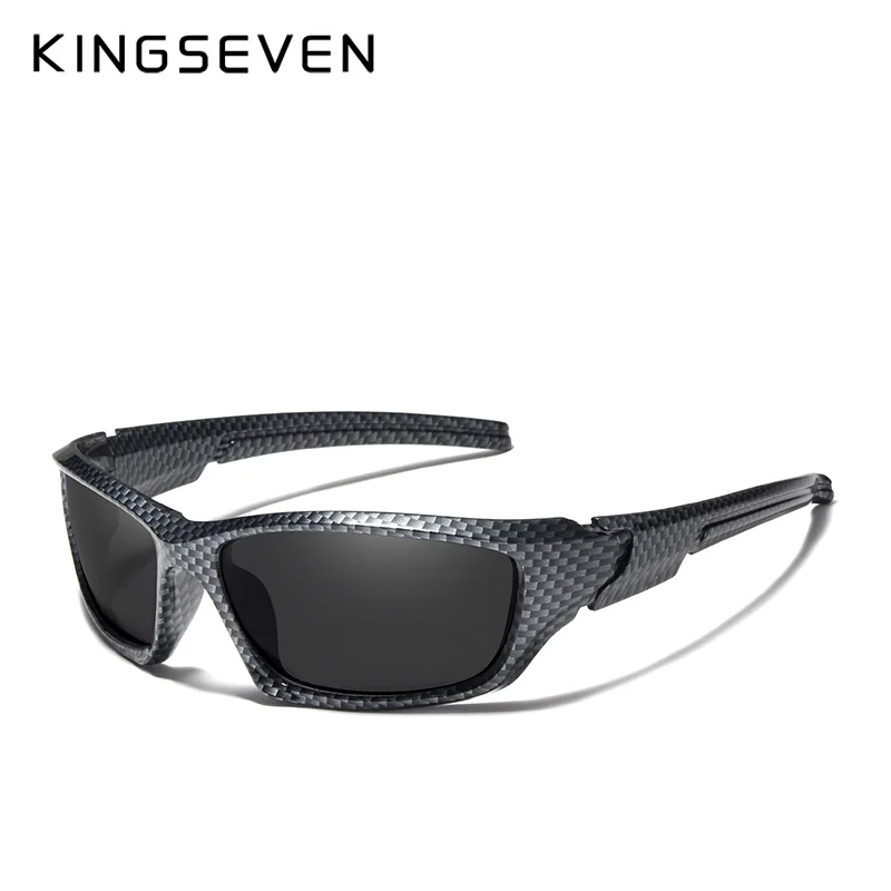 KINGSEVEN Brand 2019 Limited Sales TR90 Polarized Sunglasses Men Carbon fiber Frame Fishing Driving Eyewear Sun Glasses_voghion.com