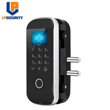 Умный дверной замок отпечаток пальца электронный цифровой Открыватель ворот Электрический RFID биометрический отпечаток пальца безопасности стекло пароль карты