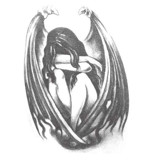 Водостойкие временные тату наклейки милые падшие ангелы крылья дизайн боди-арт мужские и женские инструменты для макияжа - Цвет: ST172