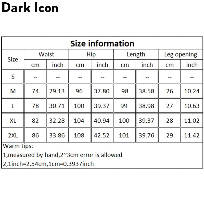 Мужские джинсы с молнией на щиколотке Dark Icon новинка 2019 модные уличные обычные