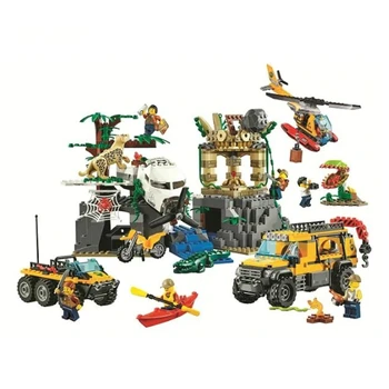 

Ungle Jungle Exploration Site Building Block Toys Children Gifts Cities Compatible with Legoings City Jungle dropshipping