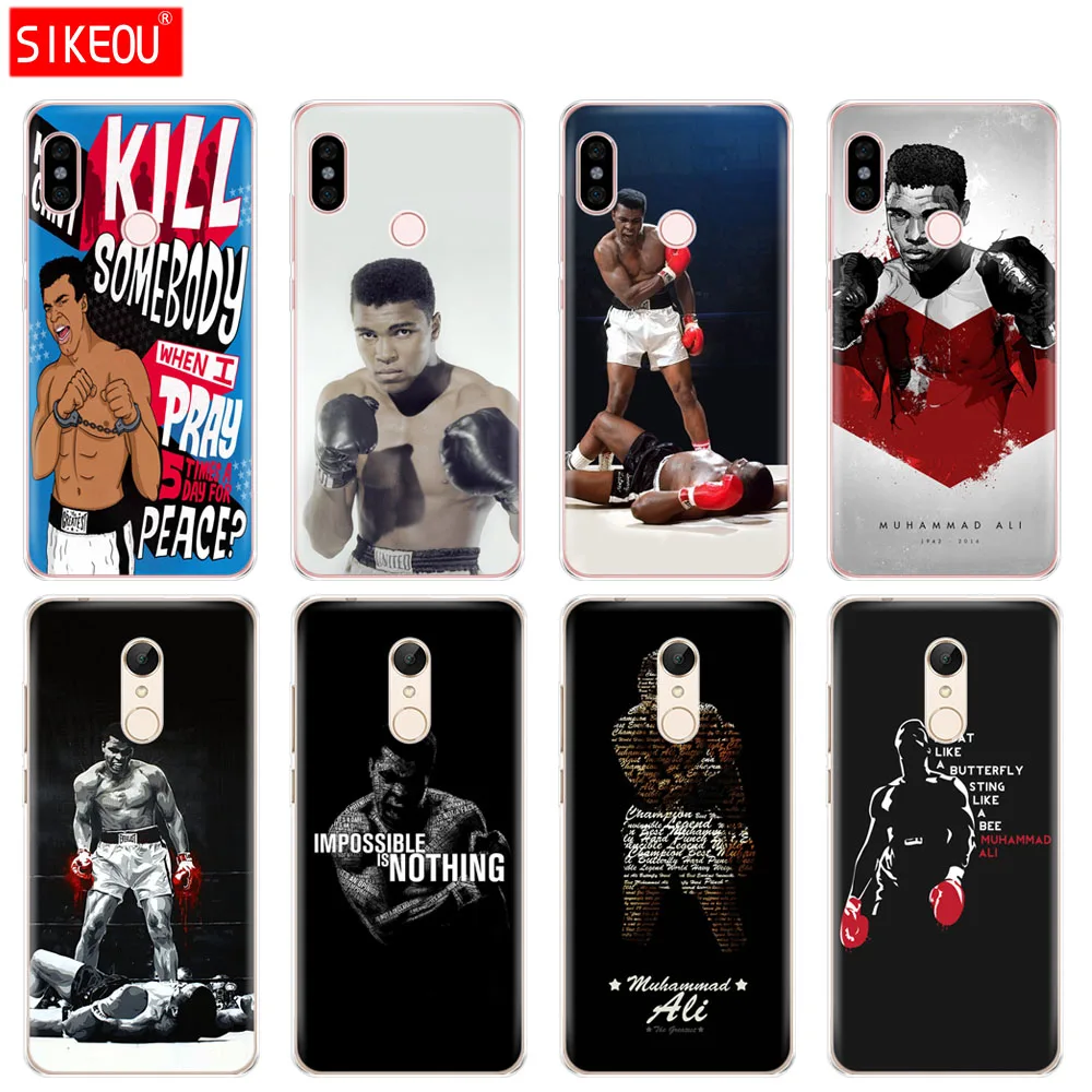 Silicone Cover phone Case for Xiaomi redmi 5 4 1 1s 2 3 3s pro PLUS note 4X 4A 5A Muhammad Ali boxing champion | Мобильные телефоны