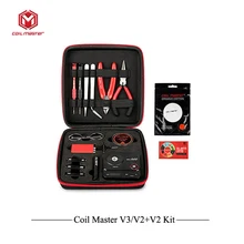 Обновление катушки Master V3 DIY Kit все-в-одном CoilMaster V3+ электронная Сигарета RDA атомайзер катушка инструмент сумка аксессуары Vape вейпер