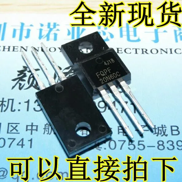 

10pcs/lot 20N60 FQPF20N60C FQPF20N60 600V 20A LCD FET new original TO-220F In Stock