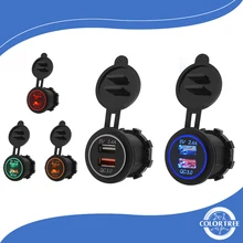 1PCS Waterproof Dual Ports USB Charger Socket Universal Car Motorcycle USB Charger 5V/2.4V 2 Port Power Socket 1PCS Waterproof Dual Ports USB Charger Socket Universal Car Motorcycle USB Charger 5V/2.4V 2 Port Power Socket