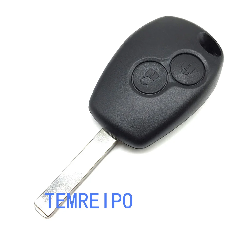 Uncunt 2 Button Key Fob Remote Shell Case Uncut Blade For Renault Modus Clio 3 Twingo Entry System Car Blank | Автомобили и