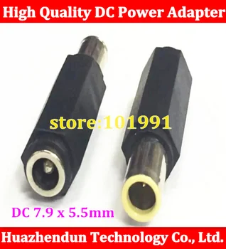 

30pcs DC 7.9 x 5.5mm DC Male to 5.5 x 2.1mm DC Female Power Plug Tip Laptop Adapter connector