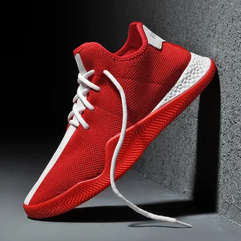 

2019 New High-elastic Fly Woven Men's Casual Shoes Breathable Men's Hard-Wearing Light Shoes Mixed Colors Designer Sneaker Shoes