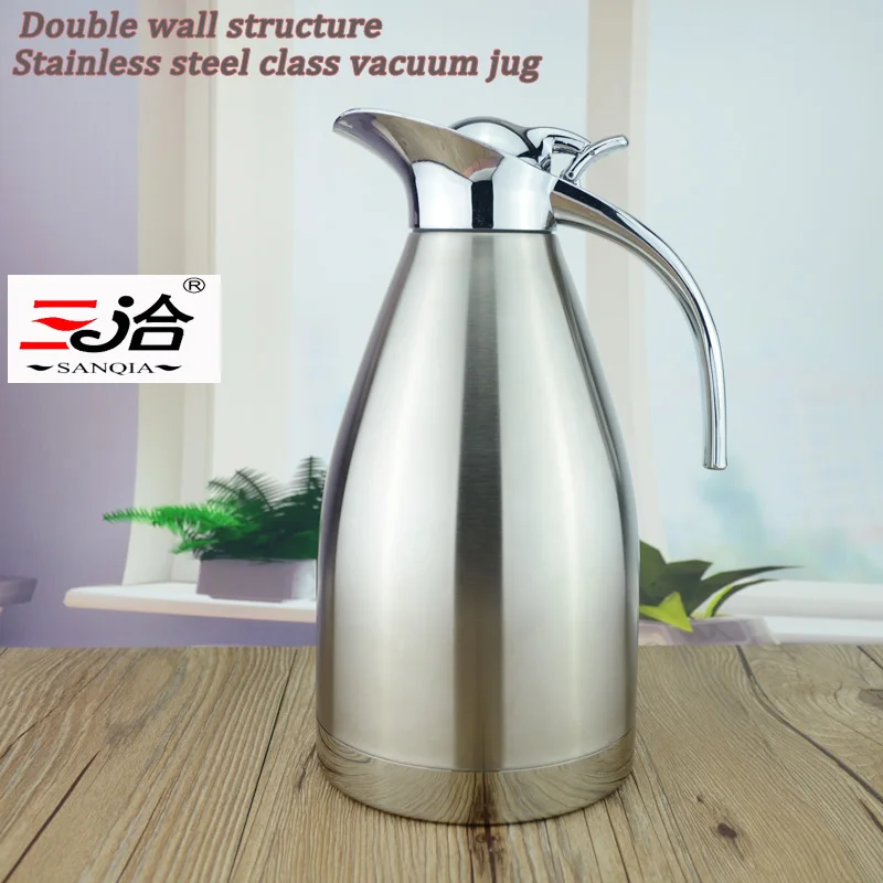 1 2L Coffee Thermos Mug Stainless Steel Teapot Vacuum Flasks Thermo Hot Water Bottle 1200ml stainless