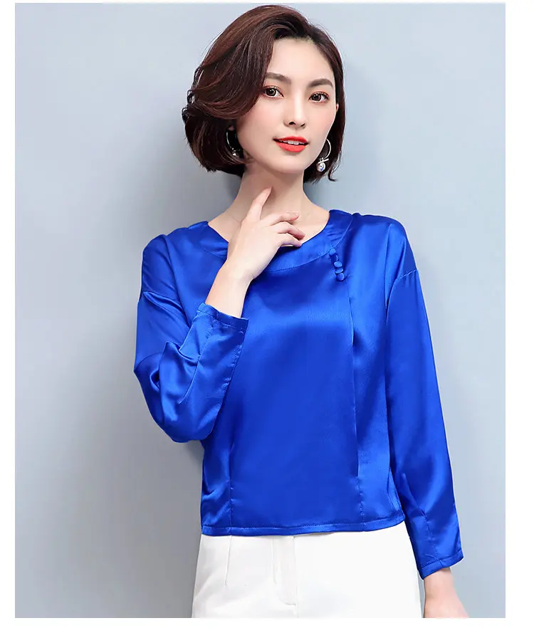 7 Colors New Winter Autumn Slik Blouse Women 2019 Long Sleeve Plus Size Shirts Femme Tops Fashion Casual Chiffon Blusas Mujer (16)