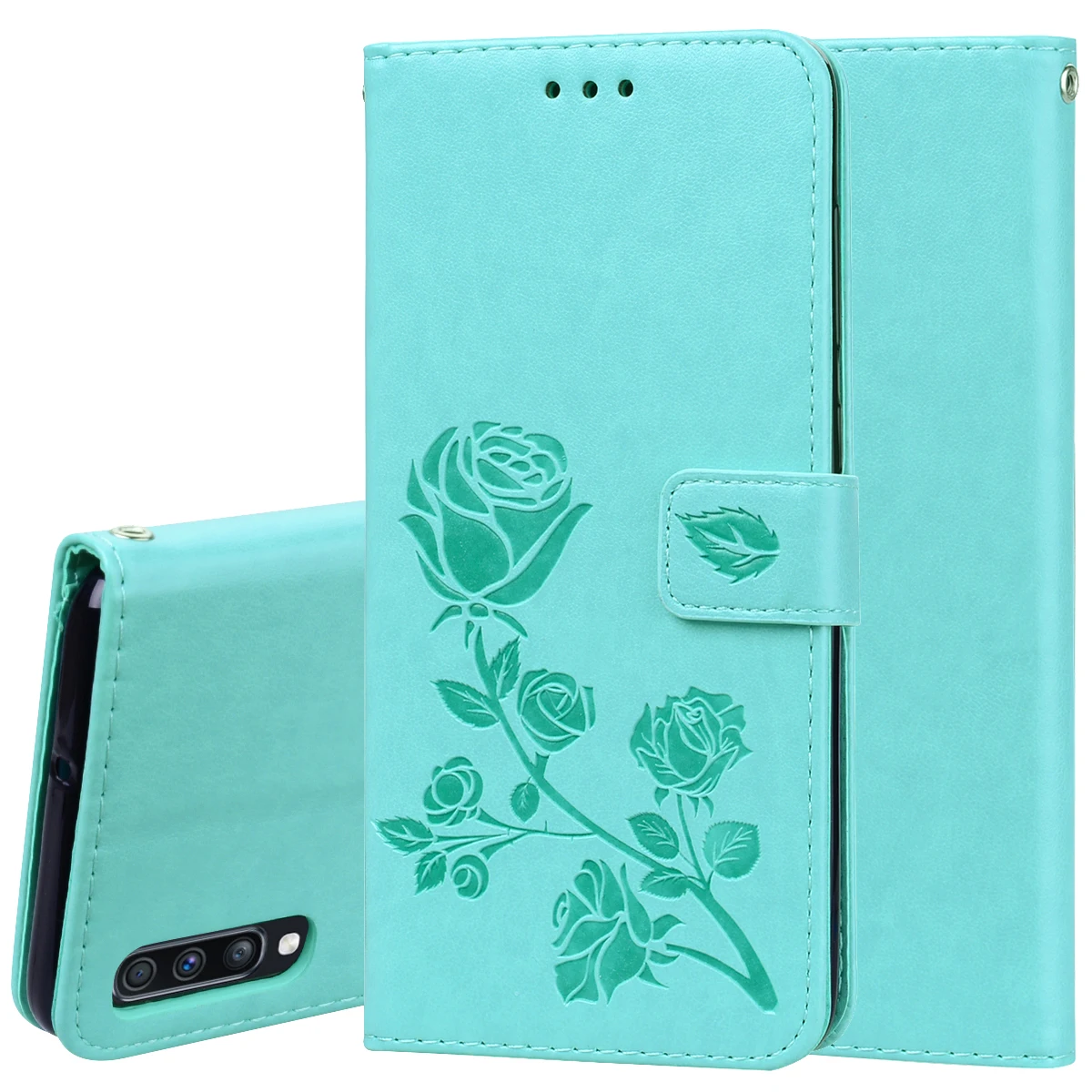 Elegant 3D Embossed Flip Leather Phone Case Coque