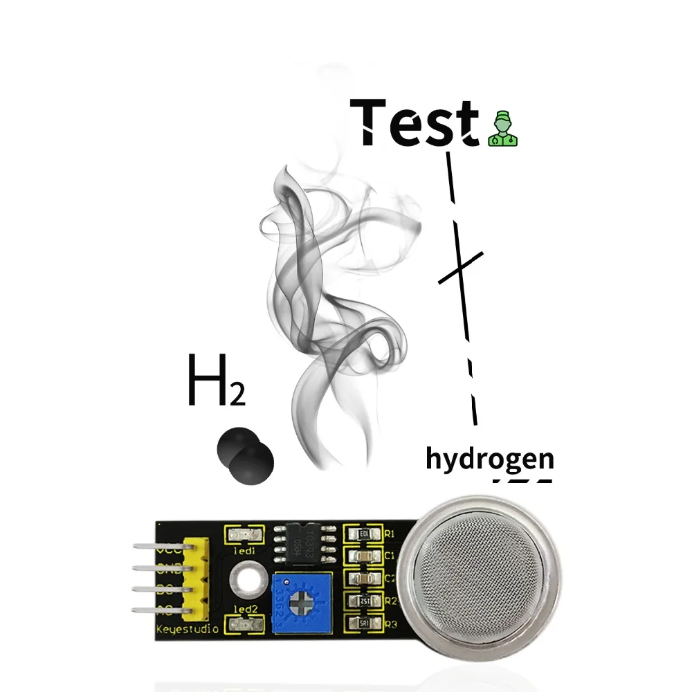Модуль обнаружения водорода Keyestudio для Arduino с датчиком водорода|hydrogen sensor|sensor