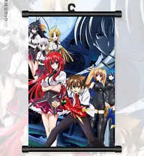Anime Poster High School Dxd Wall Scroll Printed Painting Home