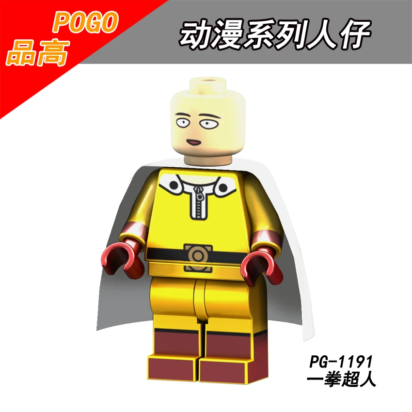 Single Sale PG1191 Super Heroes Zombie ONE PUNCH-MAN Anpanman Cyclops Omino Snake Undead Building Blocks Children Gift Toys | Игрушки и