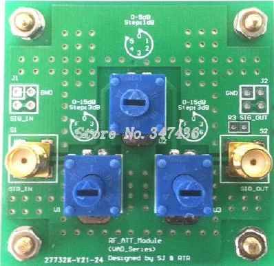 

Radio frequency attenuator module (0-2.5GHz) (0-35dB, 1dB step) (manual adjustment) (adjustable attenuation)