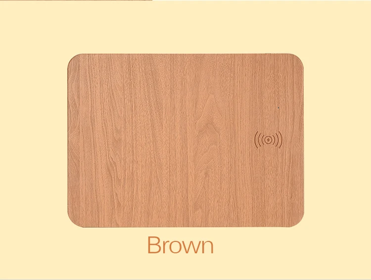Fimilef QI Wireless Charging Mouse Pad Mat Wood Pattern Phone Wireless Charger for Iphone 8 Plus X for Samsung Galaxy S7 S8 S6 (10)