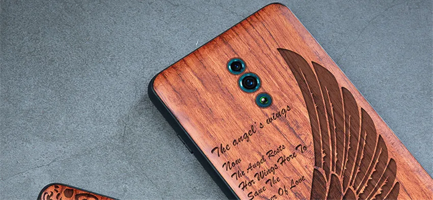 Carved Wood Case For OPPO Reno 10x zoom Shockproof Case TPU Bumper Cover For OPPO Reno 10x zoom Case Wood Shell OPPO Reno (2)