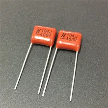 10 шт. Конденсатор CBB 104 400V 104J 0,1 мкФ 100nF P10 CL21 Металлизированный Полипропиленовый пленочный конденсатор с алюминиевой крышкой