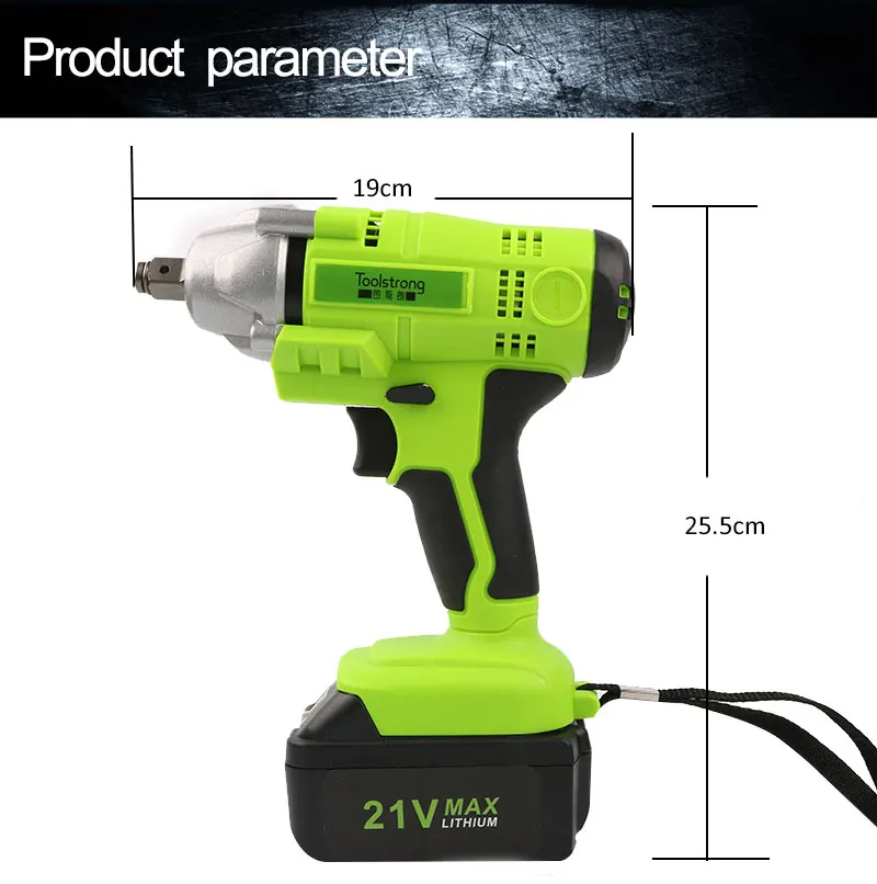 Toolstrong 21V li-ion 0-3300 об/мин 320n. m Электрический ударный гайковерт DIY бытовой электрический гайковерт беспроводная дрель беспроводной ключ IW01B