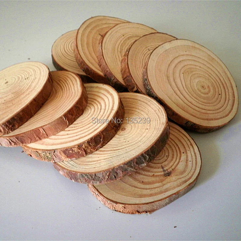 Rustic Tree Bark Coaster Set Of 6 Pcs Wood Blank Slice Rustic Tree Bark Coaster Set Of 6 Pcs Wood Blank Slice Round In Party Diy Decorations From