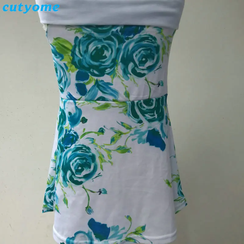 Summer Family Matching Outfits Mother and Daughter Dresses Floral Shoulder Off Dress Kids Mom Daughter Dress Matching Clothes (9)