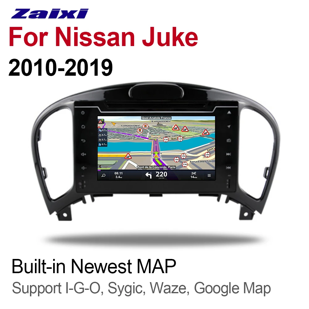 Flash Deal ZaiXi 7" Android Car Multimedia player 2 Din WIFI GPS Navigation Autoradio For Nissan Juke 2010~2019 touch screen Bluetooth 2