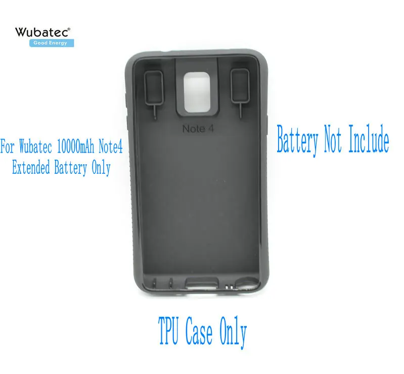 

Wubatec 1x Note 4 Extended Battery (10000mAh) TPU Case for Samsung Galaxy Note4 N910F N910C N910V N910T N910G (no Battery)