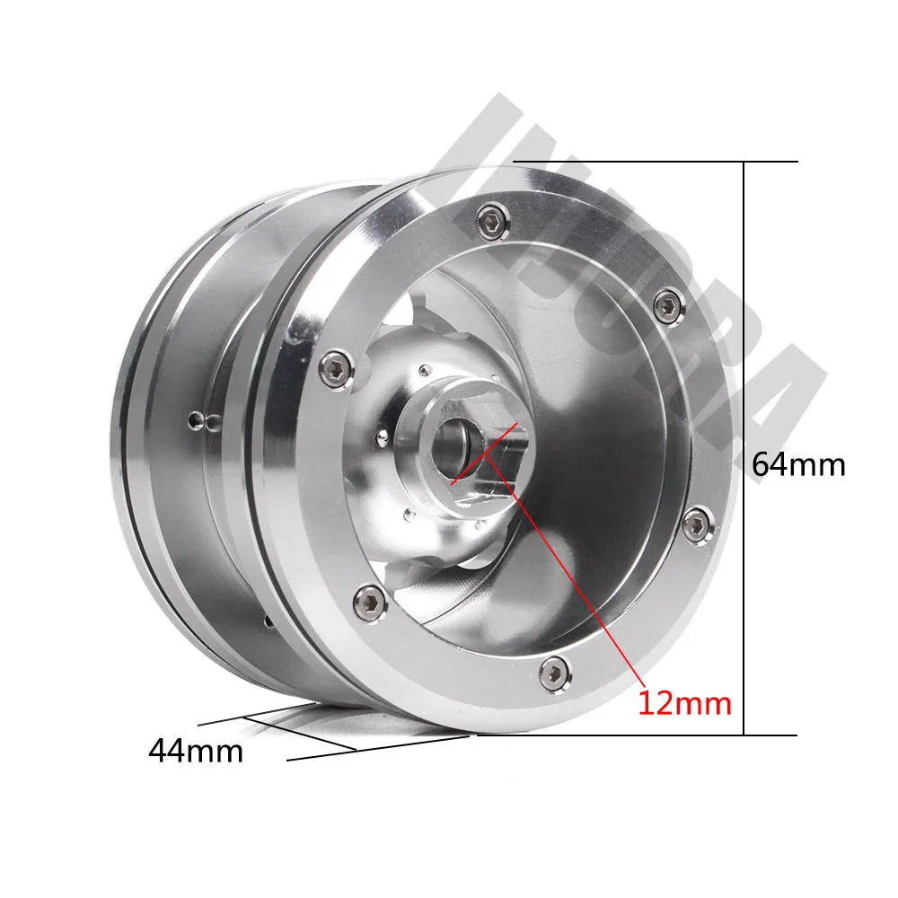 4 шт. 2," Металл Beadlock обод колеса для 1/10 RC Рок Гусеничный осевой SCX10 RR10 90053 AX10 Wraith 90056 90045 YETI KM2