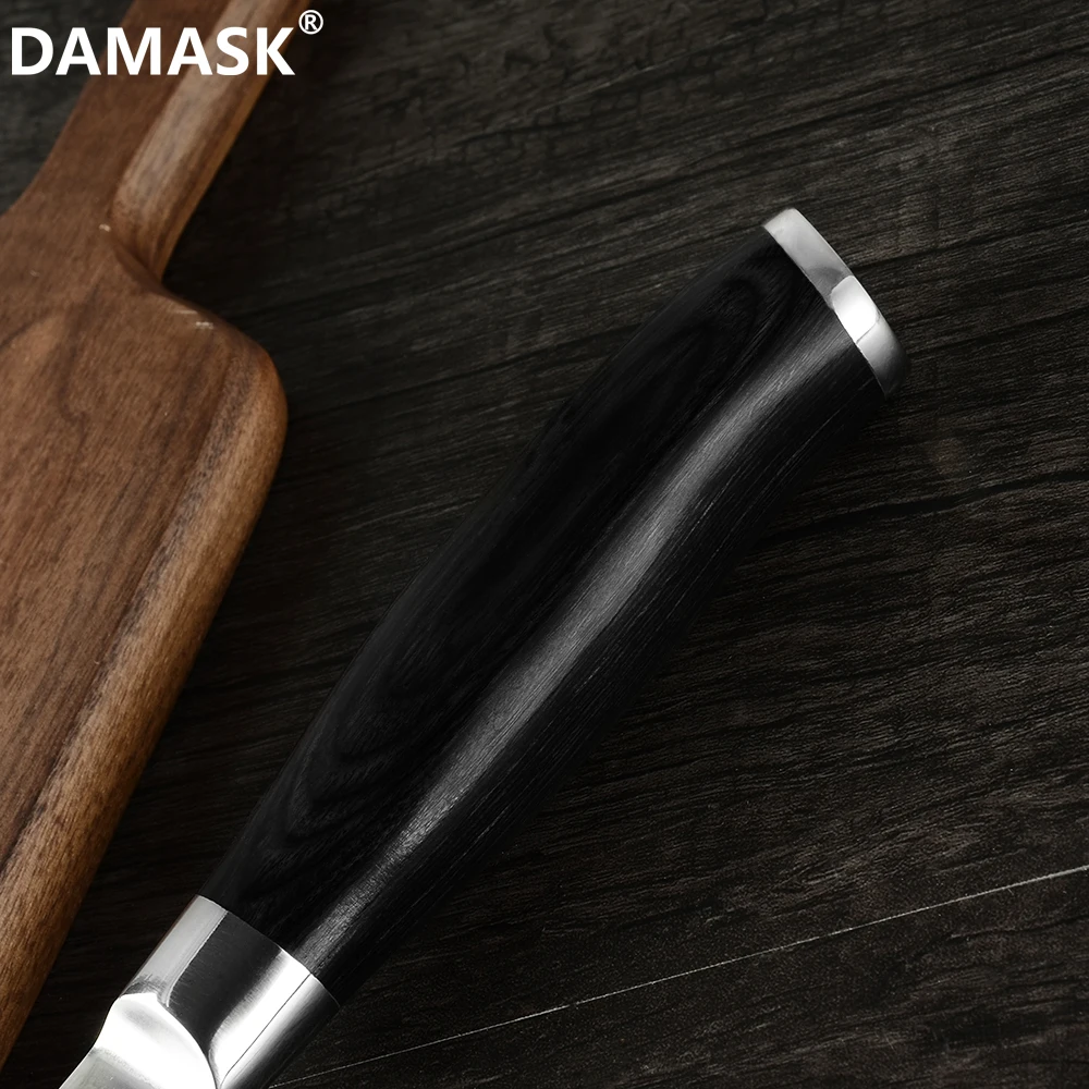 Damask " Santoku 5" утилита 3," нож для очистки овощей Дамаск острые кухонные ножи набор японский VG10 сталь многоцелевой шеф-повара режущие инструменты