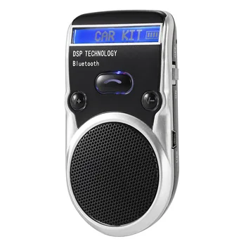 

Solar Powered Bluetooth Car Kit LCD Display Hands Free Bluetooth Speaker with car harger Libres Bluetooth Car Kit