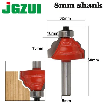 

1Pc Edge Molding Router Bit Set - Ogee - 8mm" Shank Woodworking cutter