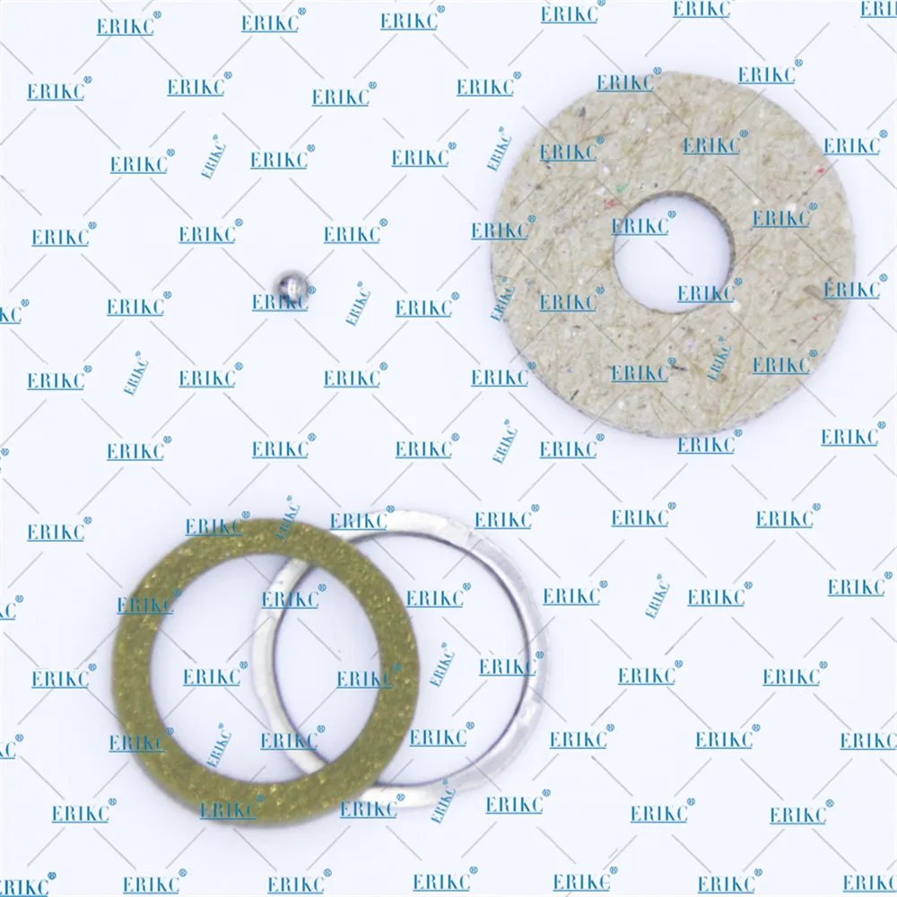 ERIKC Gasket Seal F00VC99002 and Steel Ball F00VC05001 injectors injector shim F 00V C99 002 and F 00V C05 001 (10Pieceslot) (3)