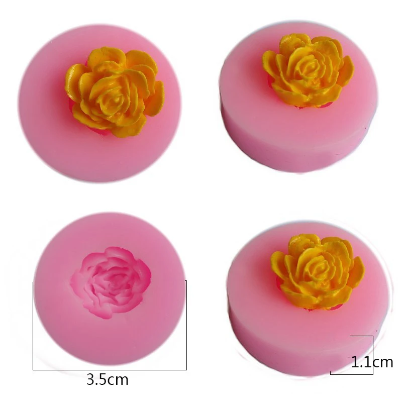 Инструменты для украшения торта 3D один цветок силиконовая форма помадка подарок украшение Шоколадное Мыло с запахом печенья Полимерная глина формы для выпечки