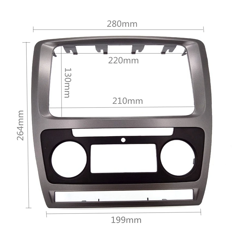 Автомобильная установка 2 Din фасции для SKODA Octavia 2010-2013 аудио стерео радио DVD CD панель приборная панель комплект отделки рамка