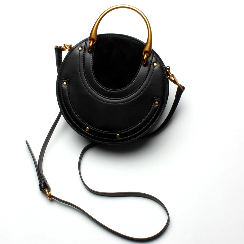 Фирменный дизайн, натуральная кожаный седельный мешок, натуральная кожа с металлической ручкой, Женская сумочка, роскошная женская сумка на плечо, женская сумка через плечо