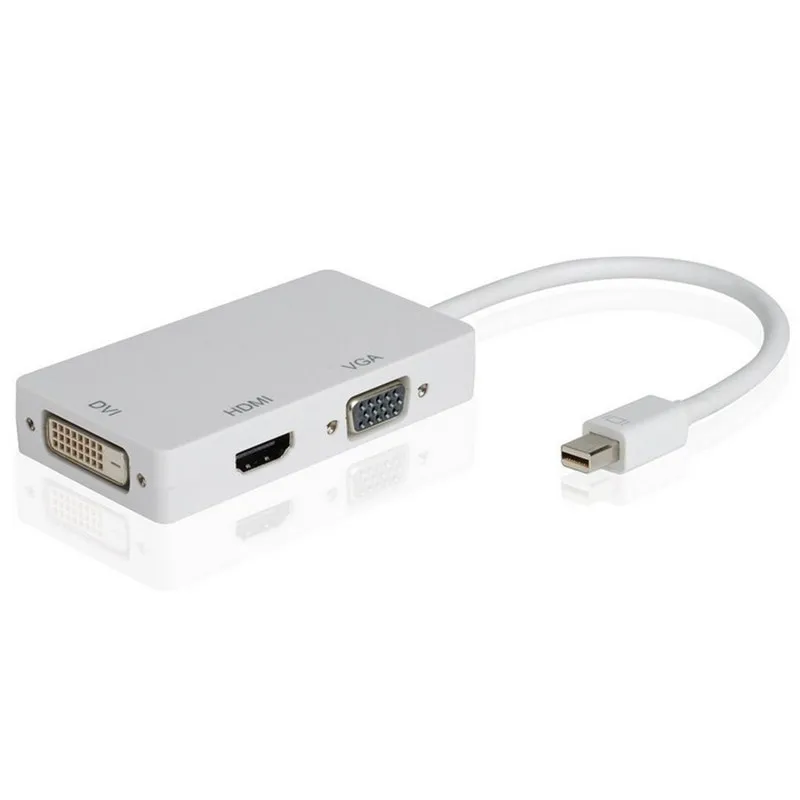 

MINI DP to HDMI DVI VGA Adapter 3 in 1 converter for Macbook
