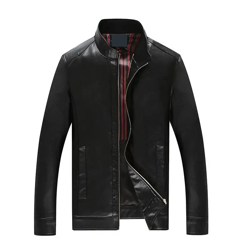 Mode Lâche 7xl8xl Cuir 4xl Casual Taille Extra Mandarin Arrivée La L Plus 2xl Hommes En Super Nouvelle Xl navy De Col Large 3xl brown Blue Black Veste BxEwYWPq