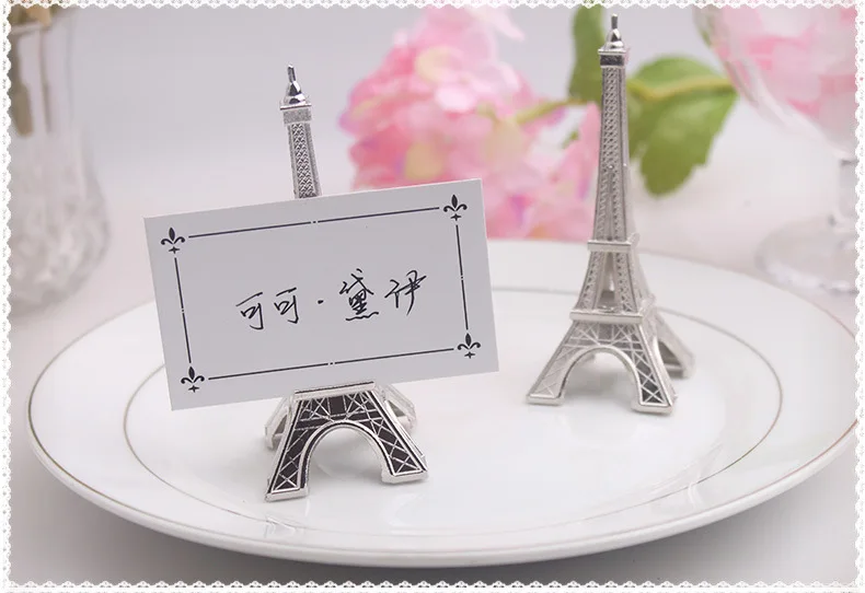 Factory-directly-sale-Wedding-Decorations-200pcs-lot-Evening-in-Paris-Eiffel-Tower-Silver-Finish-Place-Card