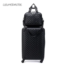 Chupermore ретро PU кожаный комплект багажных сумок на колесиках Spinner Для женщин 28 дюймов высокая емкость чемодан колеса 16 дюймов тележка для каюты