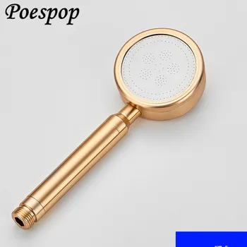 

POSEPOP Water Saving Shower Head High Pressure HandHeld Aluminum Space Shower Head For Bath Nozzle Accessories free ship