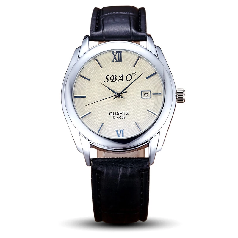 

Simple Men Roman numerals Quartz business Watch Fashion Automatic mens waterproof leather wristwatch top quality datejust clock