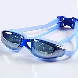 Летняя мужская и женская спортивная одежда унисекс, анти-туман, УФ-защита, водонепроницаемые очки, очки для плавания - Цвет: blue