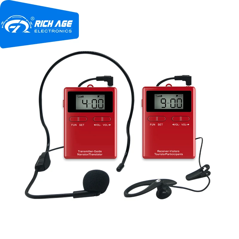 

RichiTek Audio Tour Guide System Wireless 863-865MHz Simultaneous Interpretation Translation System For Conference Travel Agency