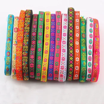 

#166 Woven Webbing Tape Ethnic Trim Embroidered Lace Webbing Costume Laciness DIY Sewing National Jacquard Ribbon